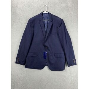 Buttoned Down Blazer Mens 50R Reda 1865 Blue Contemporary Classic Wool Suit NEW